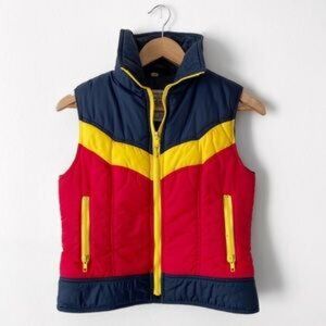 Nordstrom Vintage 90's Colorblock Nylon Vest
